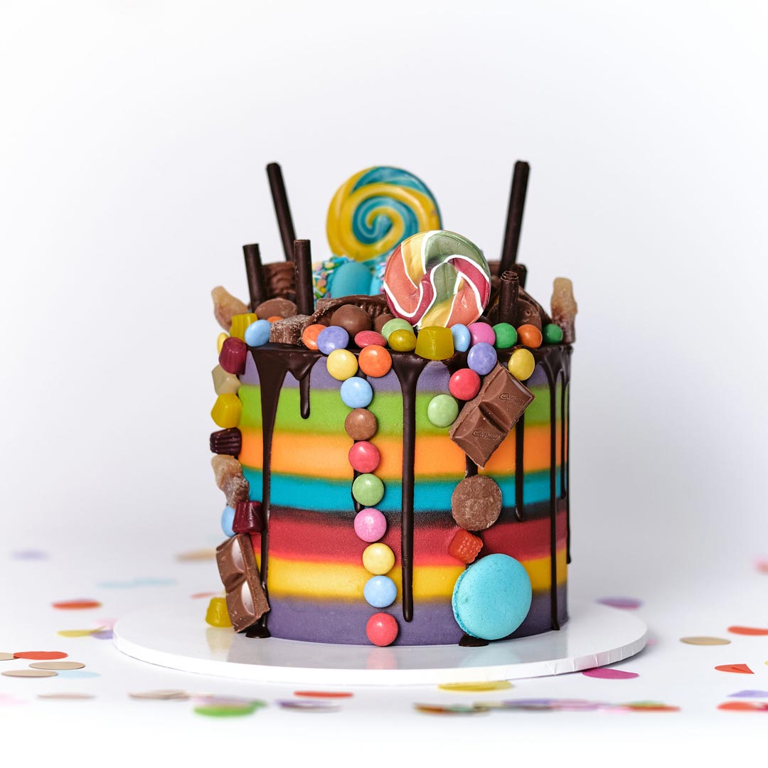 Sweet Themed Drip Cake